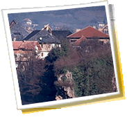 pilsētas panorāma ceļojumiem - Bosnija un Hercegovina, laika ziņas, telefona kods, foto galerijas