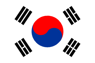 Nacionalais karogs, Dienvidkoreja