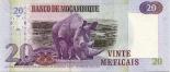20 meticais (other side) 20