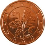 5 cents (other side, country Germany) 0.05