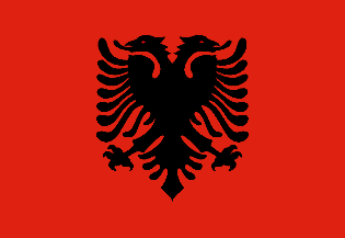 Nacionalais karogs, Albānija