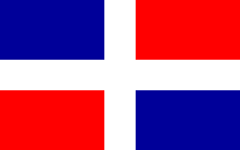 Nacionalais karogs, Dominikana